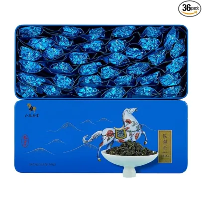 BAMATEA Chinese Tieguanyin Oolong Tea Loose Leaf 252g (8.89oz) - Anxi High Mountain Fresh Flavor Iron Goddess of Mercy Oolong Loose Leaf Tea