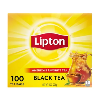 Lipton Black Tea Bags. Hot or Iced tea bags. 100 Total Count